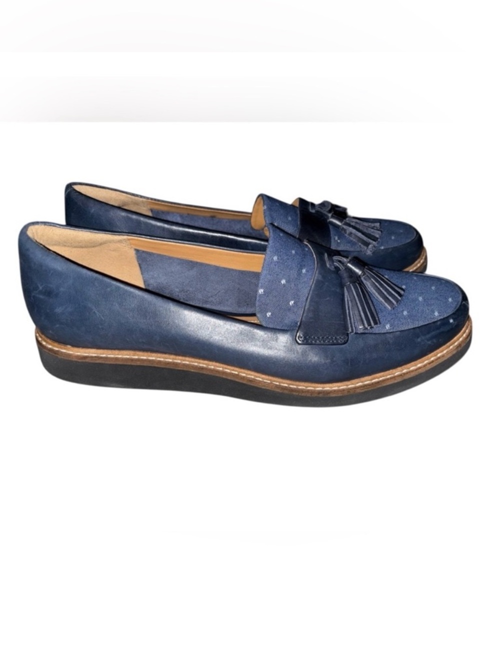 Clarks Artisan Glick Castile Tassel Loafer Flats